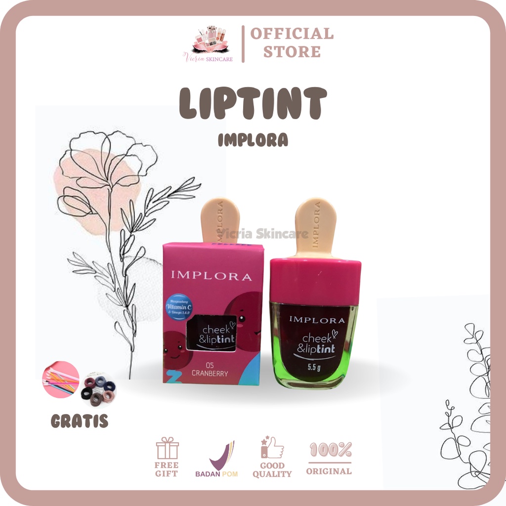 [GRATIS HADIAH] IMPLORA LIPTINT & CHEECK, LIPTINT GLOSSY, LIPTINT OMBRE, LIPTINT BIBIR 100% ORIGINAL