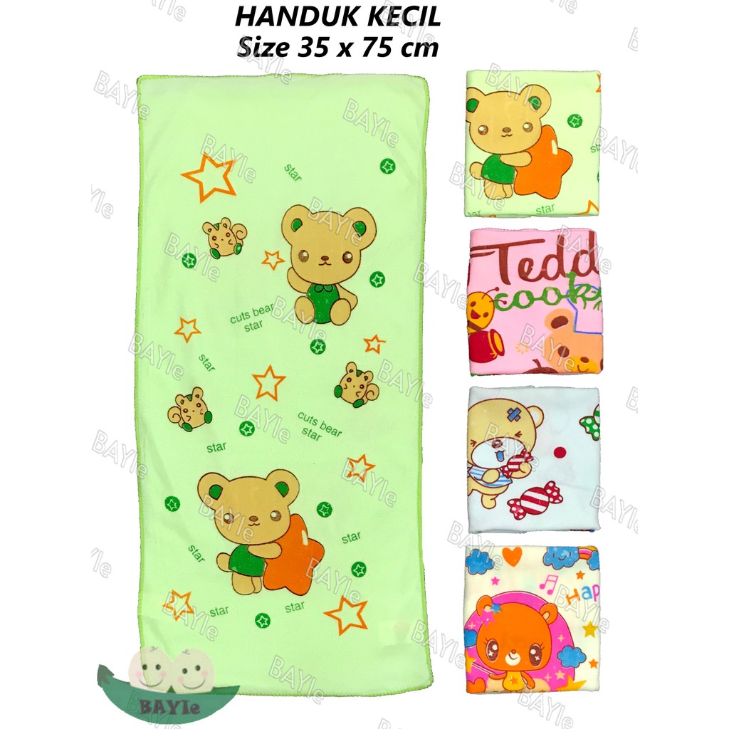 MURAH Handuk Bayi/Anak KECIL Ukuran 35 X 75 cm/Baby Towel/handuk mandi bayi/Handuk Leher