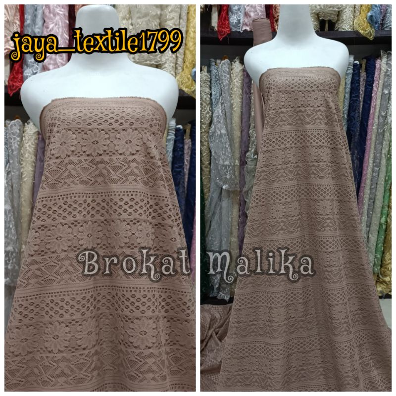 Kain Brokat Lace Premium / Kain Brokat Malika / kain meteran