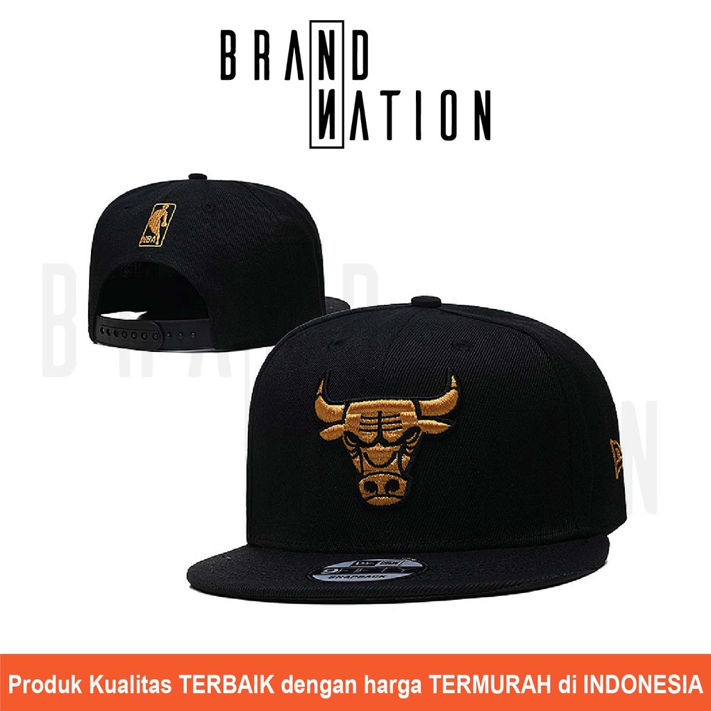 Topi SNAPBACK Chicago Bulls Black Gold 9FIFTY NBA Basketball Snapback