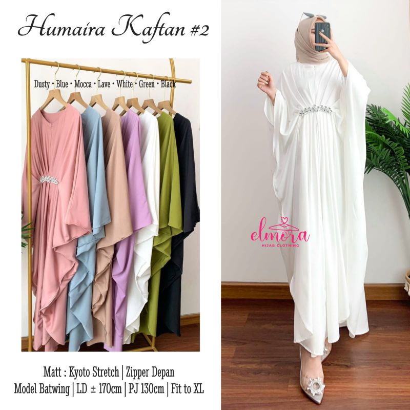 KAFTAN WANITA JUMBO PUTIH BUSUI CASUAL DRESS TERBARU 2022/KAFTAN WANITA MURAH MEWAH GLAMOR MODIS ELE