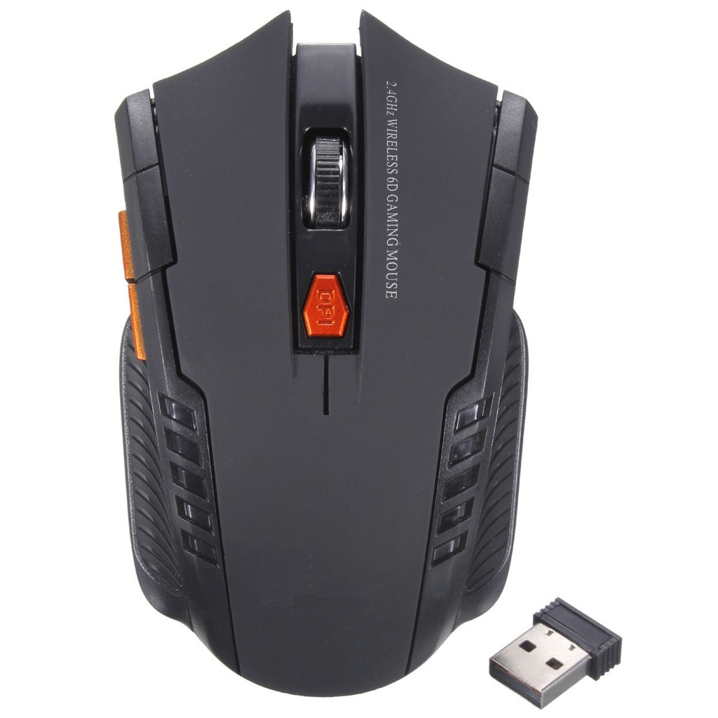 Mouse Optical Wireless 2.4Ghz 6 Keys Gaming Mouse for Laptop/Destop