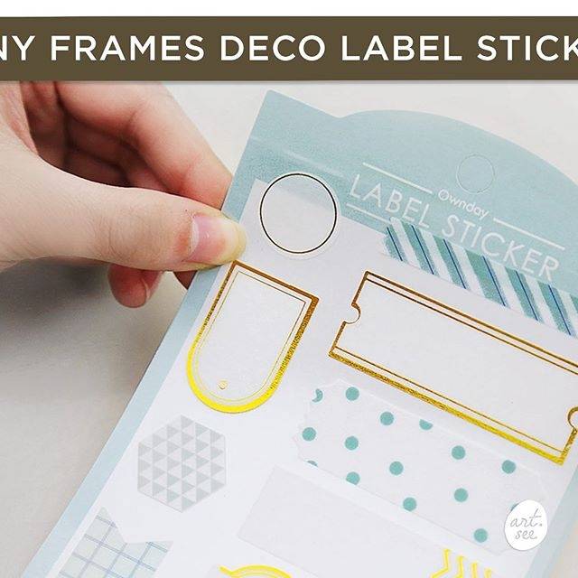 

Shiny Frames Deco Label Stickers