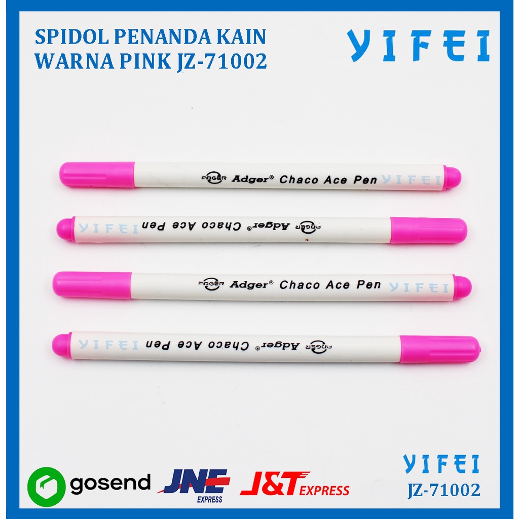 SPIDOL PENANDA KAIN /WATER ERASABLE PEN WARNA PINK YIFEI-71002