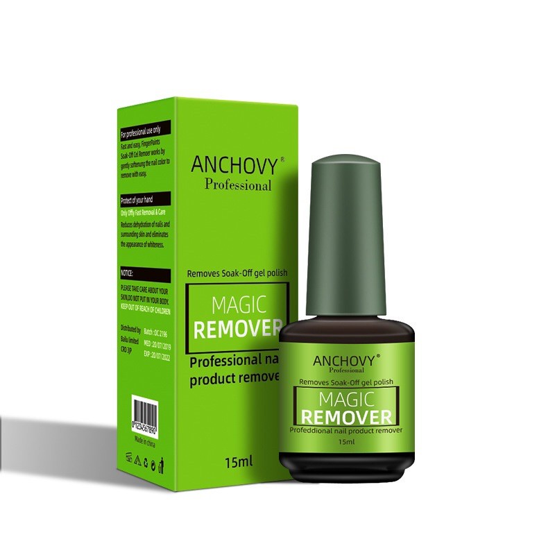 ANCHOVY 15ML INSTANT MAGIC REMOVER ASETON ACETON GEL POLISH INSTAN REMOVE GEL POLISH