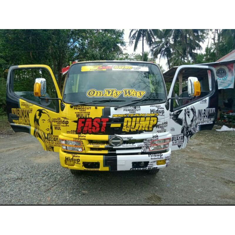 

Decal/Stiker Fullkabin Truk Glossy (Bisa Request Desain)