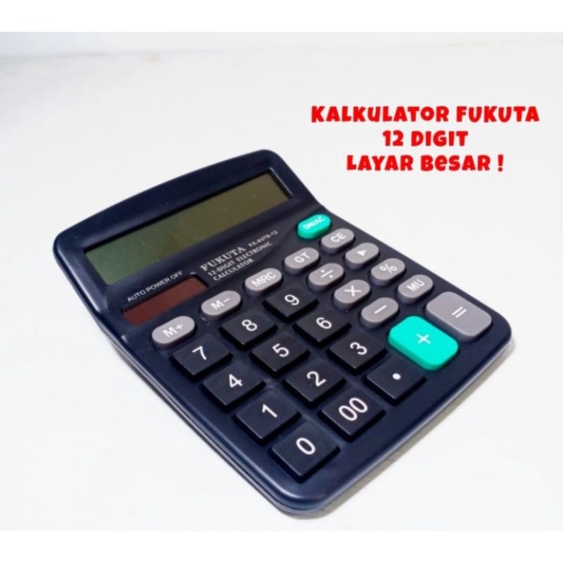 

Kalkulator 12 Digit FUKUTA FK-837B-12 Big Display
