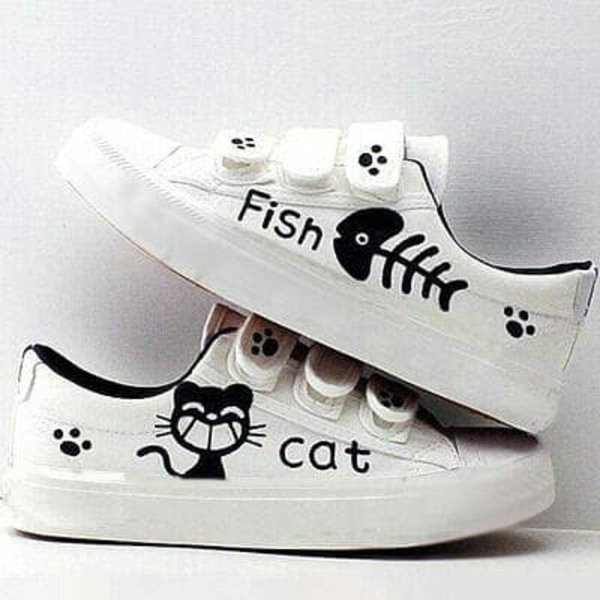 Sepatu Wanita Kets Casual Fish Cat