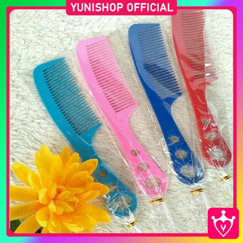 Sisir Rambut Kecil Murah / Sisir Lobang 3 Kemasan Plastik / TS-5