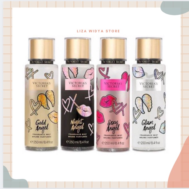 VICTORIA SECRET BODY MIST SHOWTIME COLLECTION - SEXY ANGEL , NIGHT ANGEL , GOLD ANGEL , GLAM ANGEL