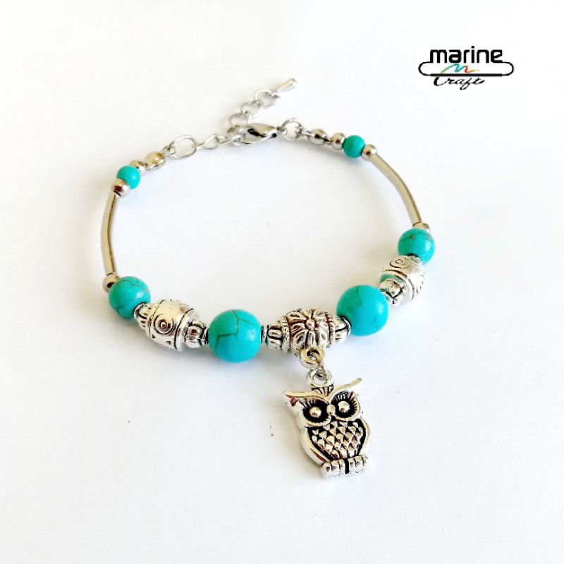 gelang batu pirus turqouise