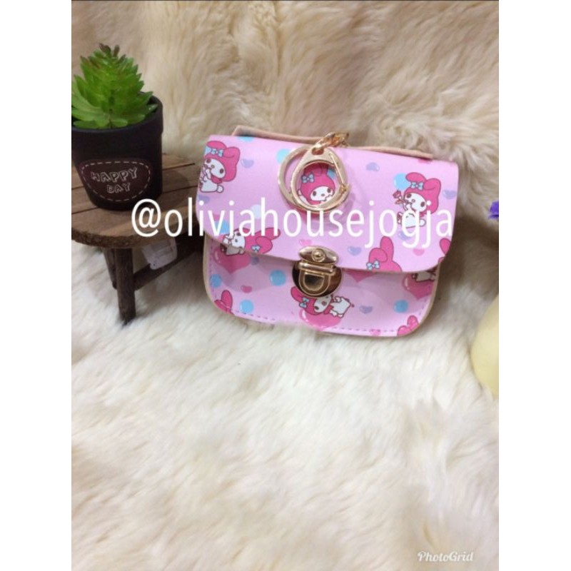 Dompet My Melody Mini Pink Dompet Koin My Melody Pouh My Melody Pouch Koin My Melody Pink
