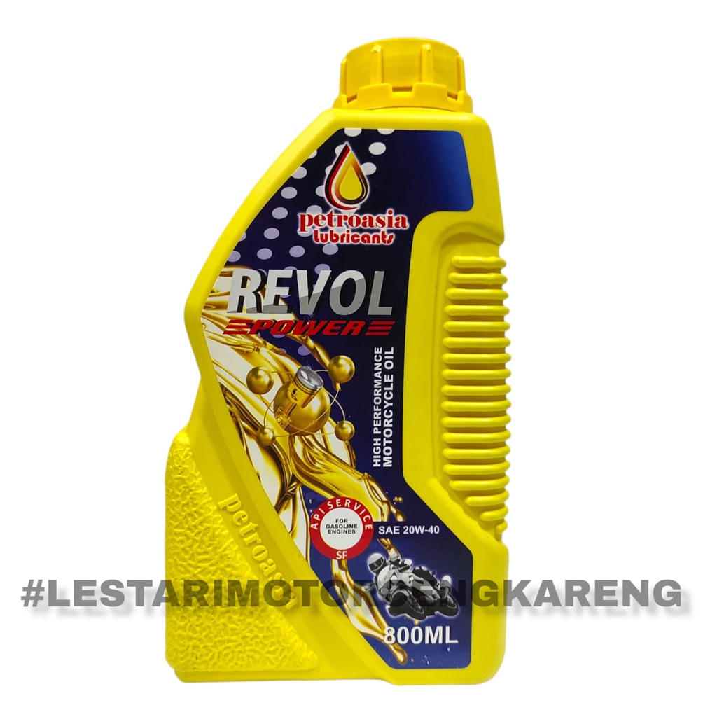 OLI MESIN PETROASIA REVOL POWER 4T 20W-40 0,8 LITER SNI 100% ASLI