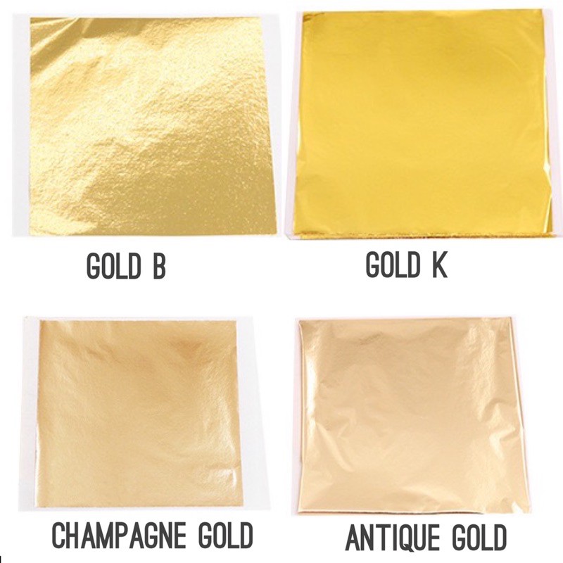 14x14 cm gilding foil leaf kertas sepuh foil lukis kertas prada