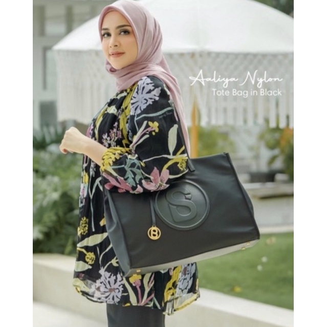 Aaliya bag buttonscarves Black
