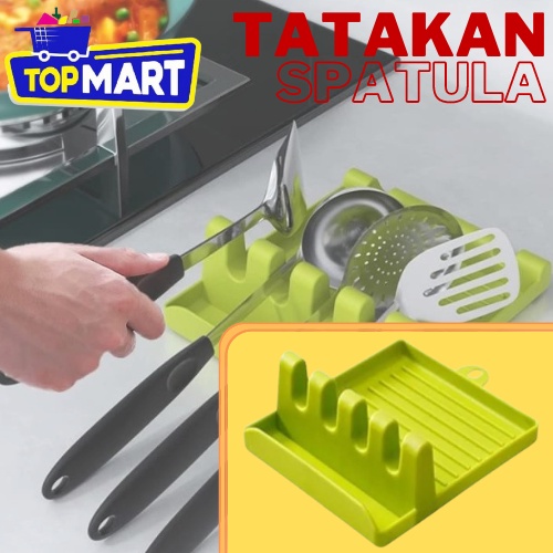 Jual Tatakan Sendok Spatula Rak Sepatula Sutil Tempat Tutup Panci Sendok Tempat Sutil 4 Sekat 4554