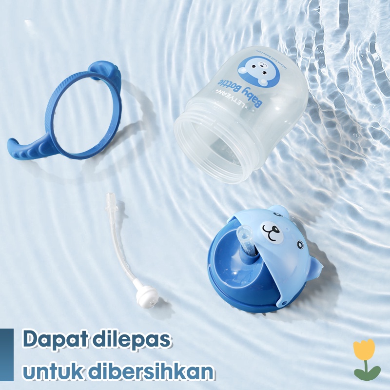 Letyeah &amp; Anantagt Botol Air Pelatihan Bayi Gravity sippy Cup/botol minum anak Anti Tumpah Karakter