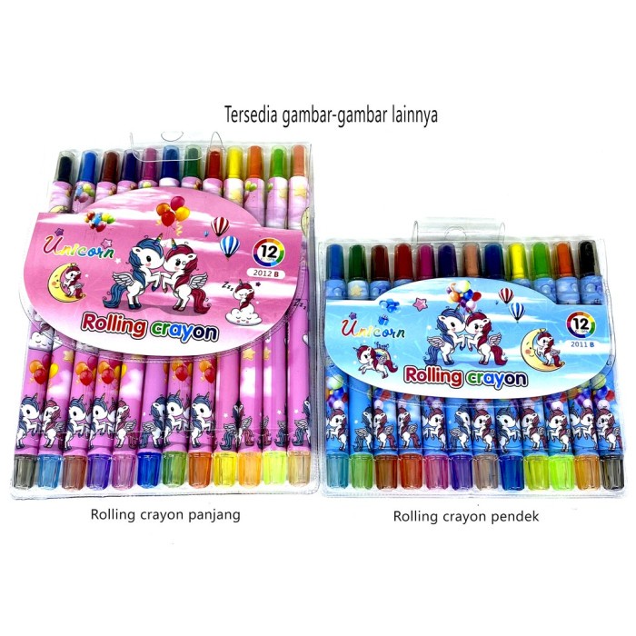 

PASTEL-DRY-OIL- OIL & DRY PASTEL -) ROLLING CRAYON PUTAR KARAKTER OIL PASTEL 12 WARNA -OIL-DRY-