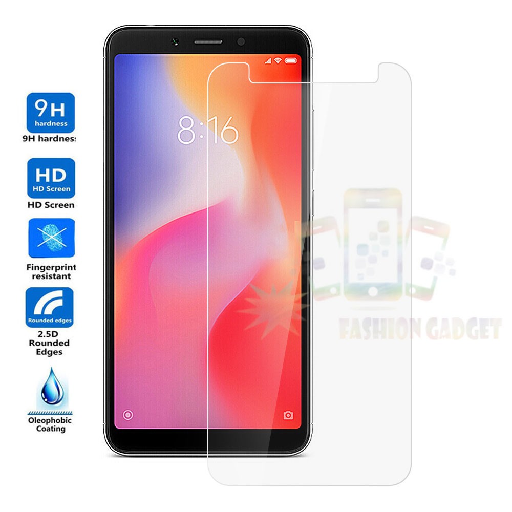 Tempered Glass Xiaomi Redmi 6A Anti Gores Kaca Screen Protector Screen Guard Pelindung Layar - Clear