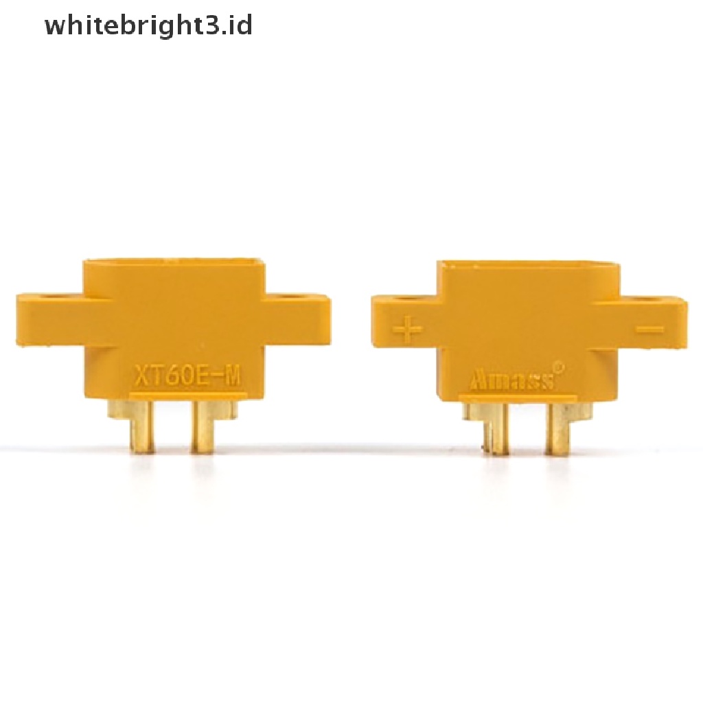 (whitebright3.id) 5pcs AMASS XT60E-M Plug XT60 Male Untuk RC Drone FPV Racing