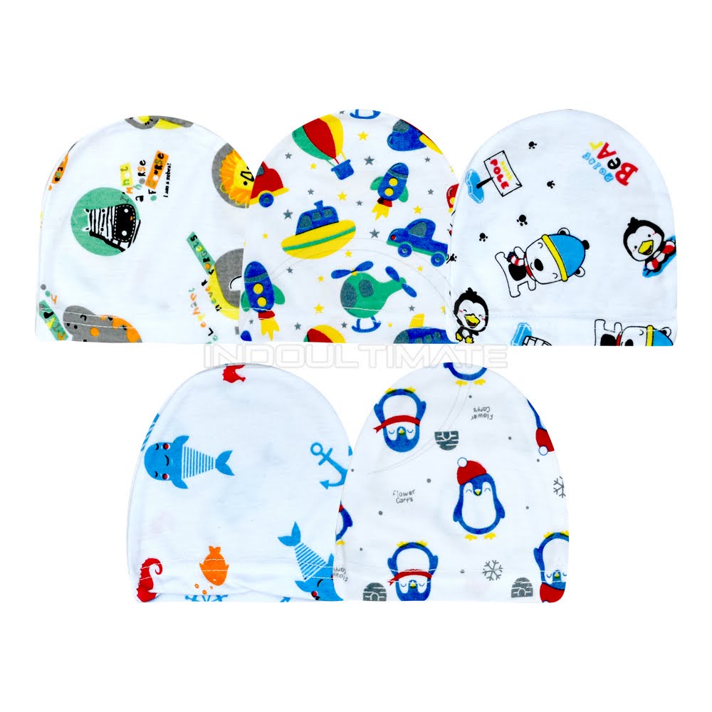 BH-81A 5in1 Topi Bayi Newborn Topi Kupluk Bayi Baru Lahir Topi Bayi Baru lahir Bayi Laki Laki Topi Bayi Perempuan Topi Bayi Lucu Baby Hat