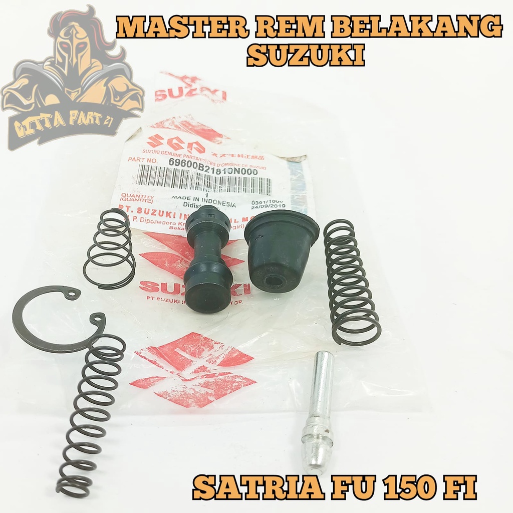 MASTER REM KIT BELAKANG SUZUKI SATRIA FU 150 FI KUALITAS ASLI ORIGINAL SUZUKI SGP PRESISI TIDAK BOCOR KARET TIDAK BENGKAK REM JADI PAKAM DAN DIJAMIN AWET
