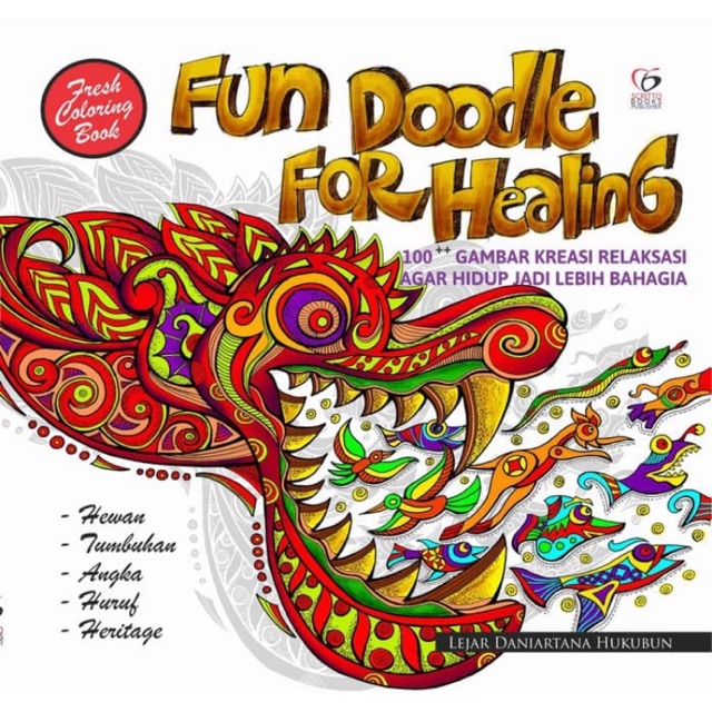 Download Art Therapy Anti Stress Adult Coloring Book Fun Doodle for Healing Buku Mewarnai Anti Stress ...