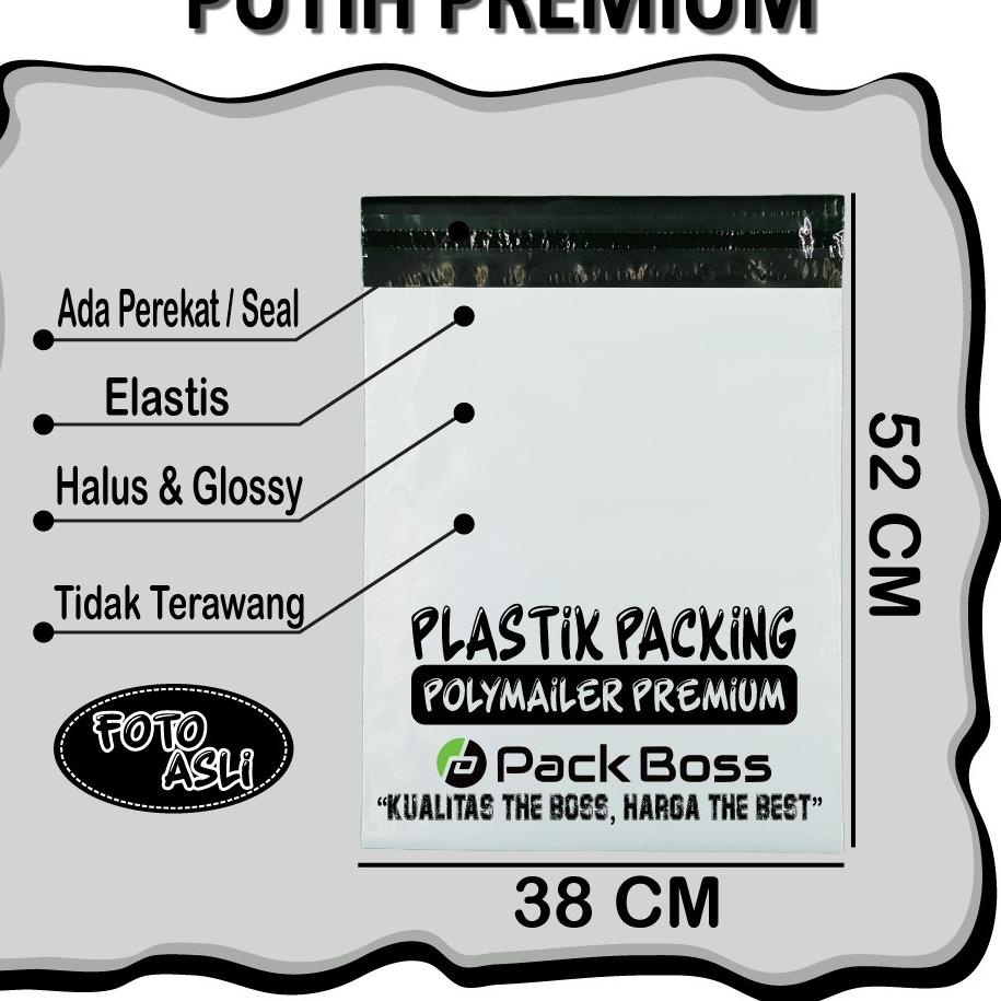 

Terupdate POLYMAILER PUTIH PREMIUM 38X52 ISI ±100 * TEKSTUR HALUS * PUTIH BENERAN * TEBAL * BAHAN ORIGINAL
