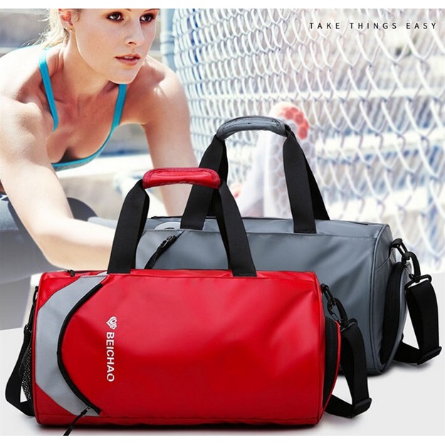 Tas Duffel TAS Olahraga Gym Tas Tahan Air Tas Olahraga untuk Pria/ Kebugaran Wanita Yoga Pelatihan FITNESS BIG SIZE