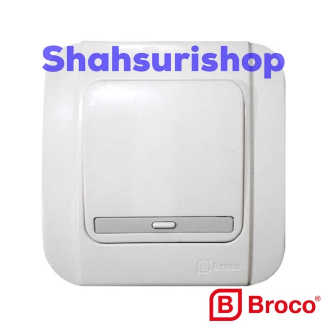 SAKLAR ENGKEL TUNGGAL BROCO GALLEO INBOW G161-55S PUTIH