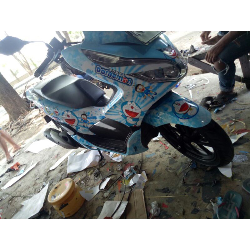 Decal PCX Full Body - Stiker/ sticker Dekal PCX Doraemon