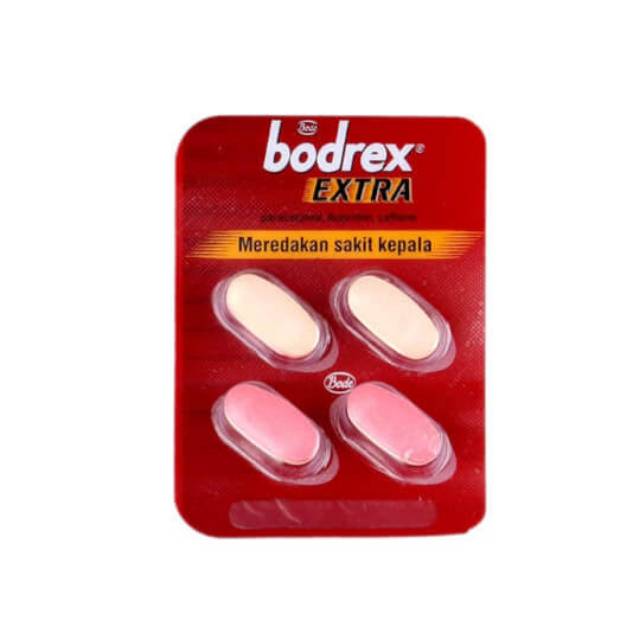 Jual Bodrex Extra 4 Tablet Meredakan Sakit Kepala Ori Harga Grosir Indonesiashopee Indonesia