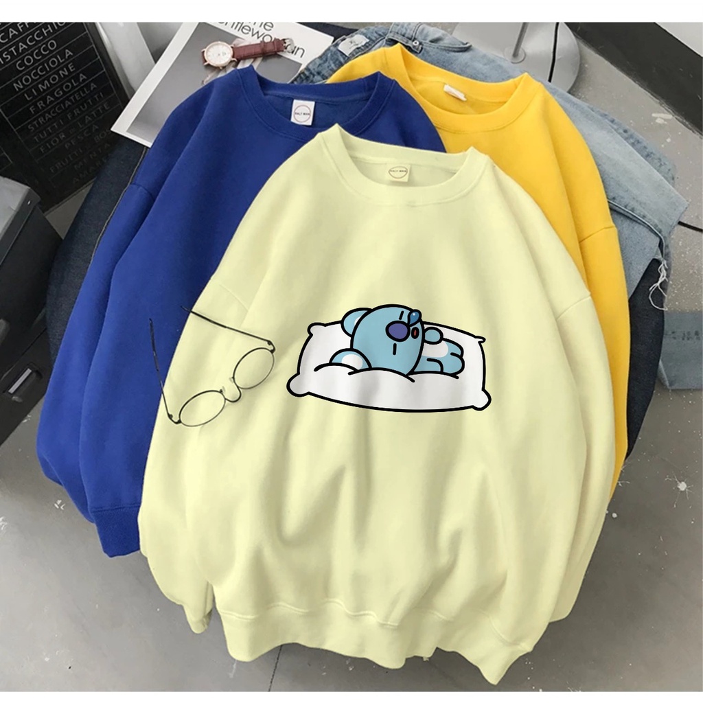 KOYA SLEEP CREWNECK SWEATER TEBAL - ATASAN LUCU PREMIUM