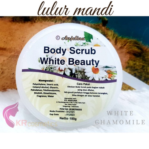 ANJELINA body scrub lulur mandi alami 100 gr