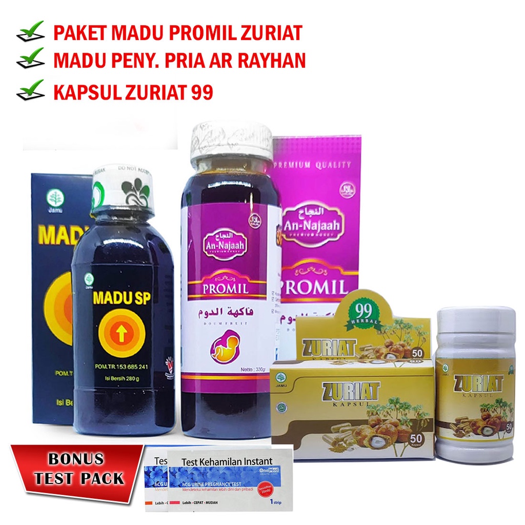 paket romil suami istri lengkap madu zuriat an najaah madu s plus kasul zuriat paket promil 3 in 1