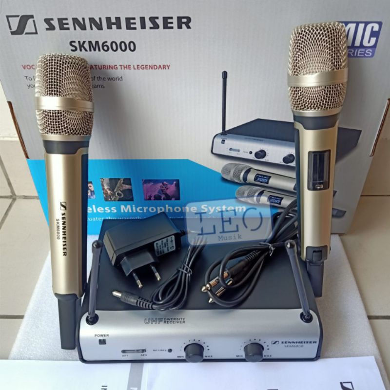 MIC SENNHEISER SKM6000 SKM 6000 WIRELESS 2 MIC SYSTEM