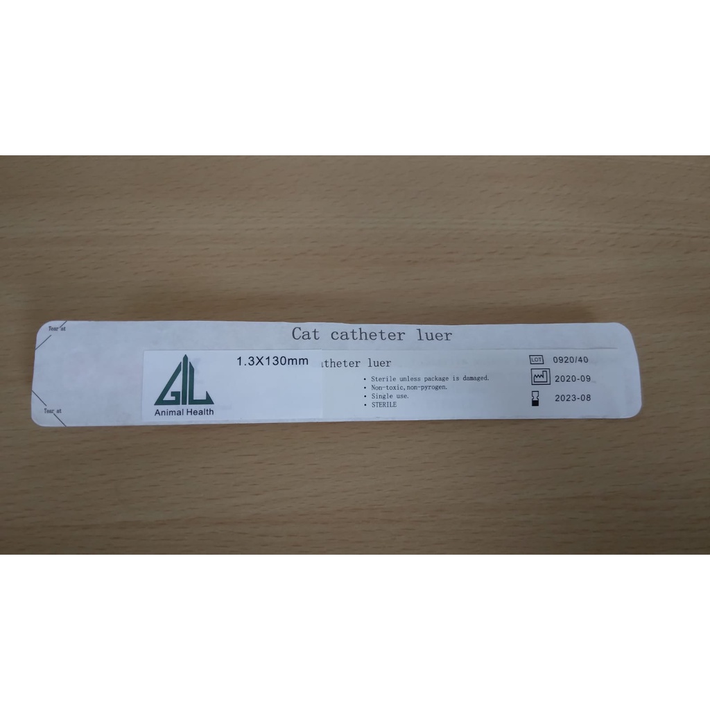 Kateter Kucing 1.3 x 130mm 1pcs -Cat Catheter-