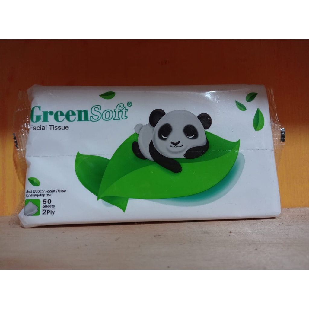 Tisu POP Up Kotak Tisu Meja Makan | Tissue Green Travel pack 50's Facial tissue tisu wajah | Tissue 