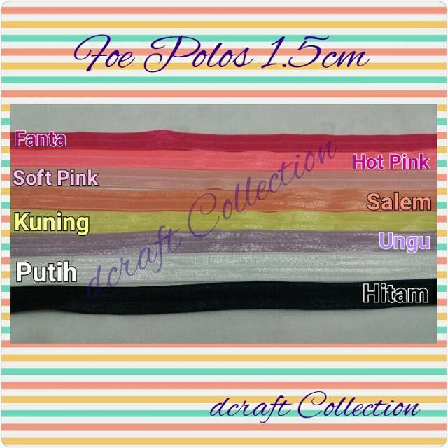 Karet Foe Polos (Karet Bandana) per meter