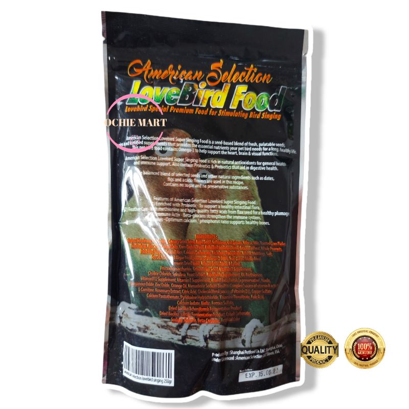 Pakan AMS American Selection Lovebird LB
