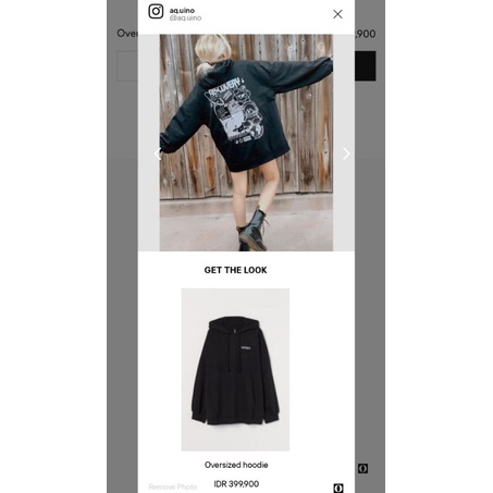 Oversize Hoodie NASA H&M Original