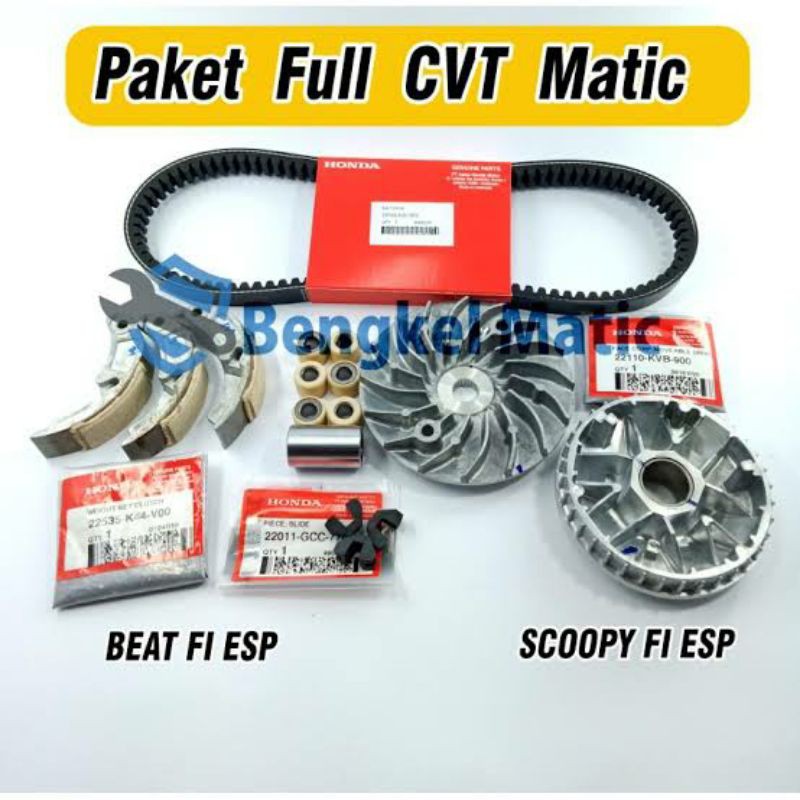 Paket CVT Beat FI Esp Scoopy FI Esp AHM ORIGINAL