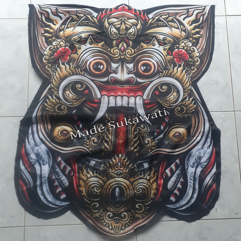 Layangan Knock down printing Rangda Leak layang kain bali