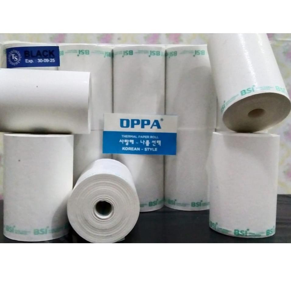 

[KODE 70R88] 10 Roll - Kertas thermal BNI, Mandiri, Polos 57x38 mm, BRI 57x33 mm, Permata, OVO, DKI 57x40 mm
