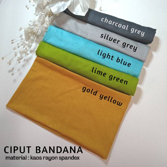 Ciput Bandana Kaos Rayon/inner hijab/dalaman kerudung