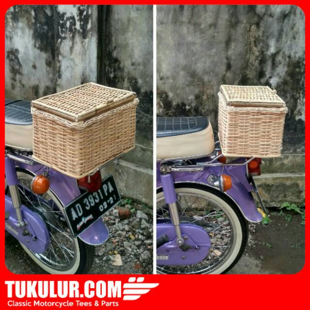 Keranjang Rotan Honda C70 C50 C90 Retro