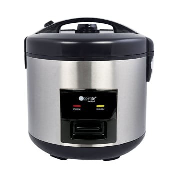 Appetite Electrical Hubert Rice Cooker 1.2 Ltr - Silver