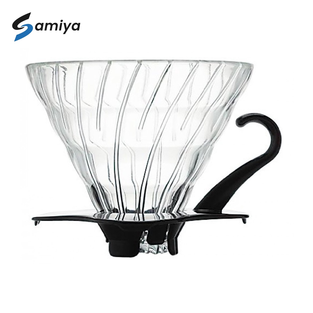 Hario V60 glass coffee dripper black 02 VDG-02B