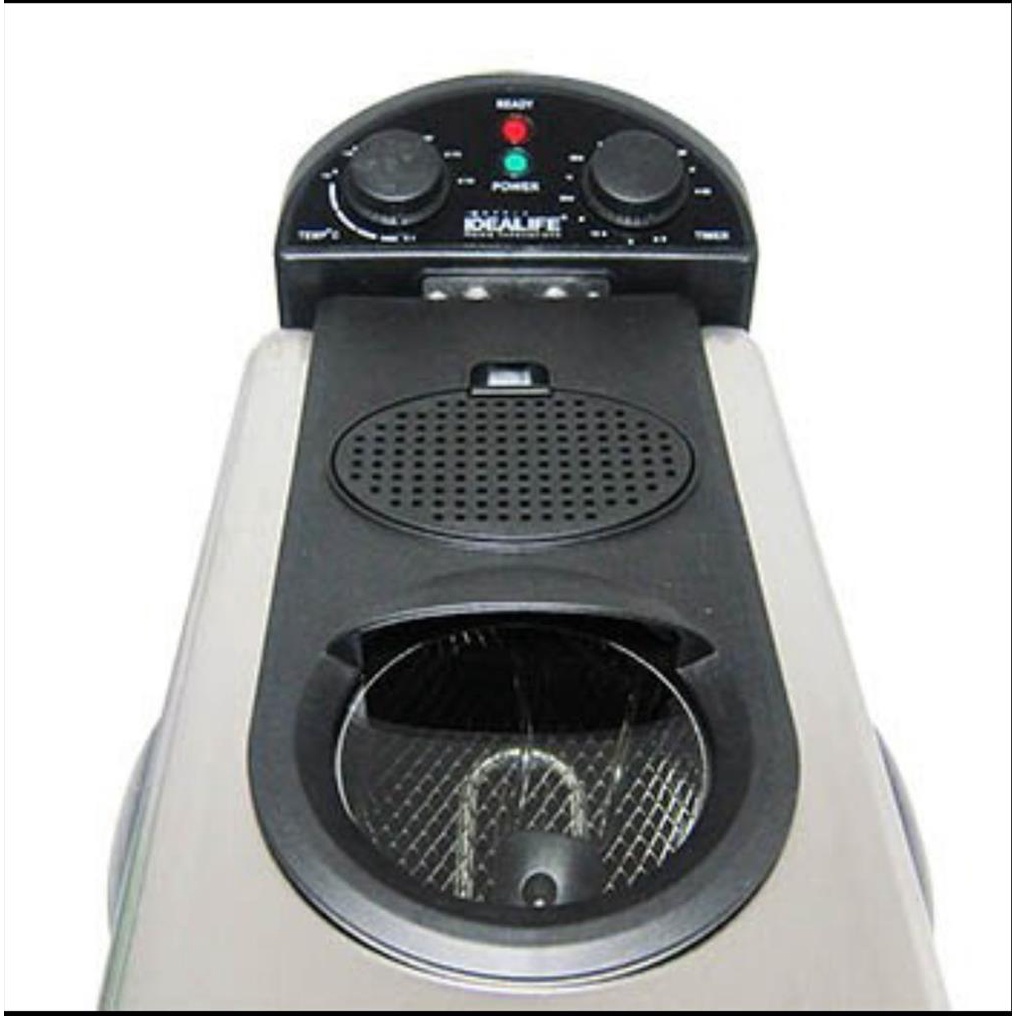 Mesin Penggoreng Kentang Elektrik Listrik - Electric Deep Fryer Stainless Idealife 4L 4 Liter IL-200DF