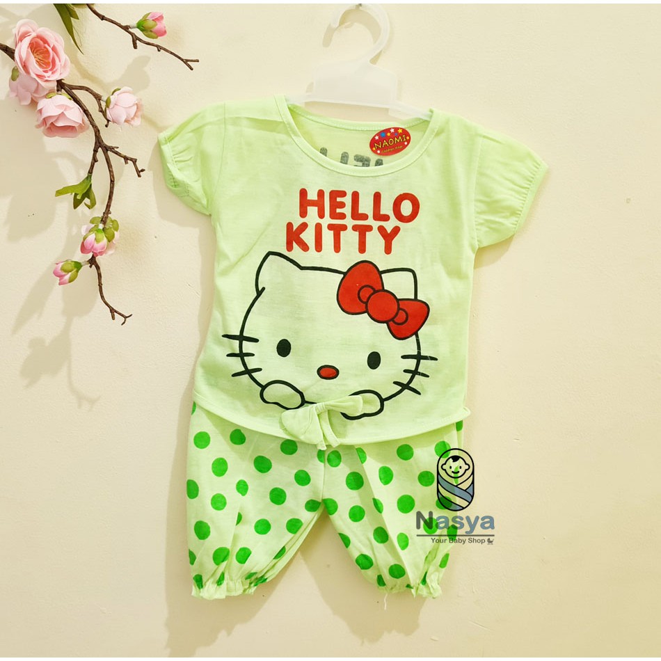 [N-010] Baju Bayi New Born hello kitty / Setelan sehari-hari anak perempuan (0-6 bulan)